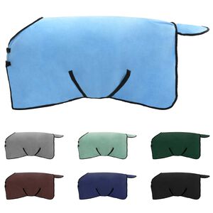 vidaXL Hestet&aelig;ppe Fuldt aqua Polyester