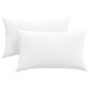 vidaXL Sofapuder 2 stk. Stof Hvid 50 x 30 cm