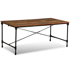 vidaXL spisebord 180 cm massivt genbrugstr&aelig;