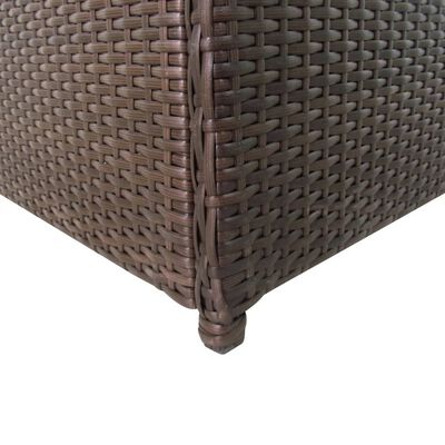 vidaXL udendørs opbevaringkasse brun 120x50x60 cm polyrattan