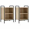 vidaXL Natskab 2 stk. Sonoma-eg 40 x 30 x 60 cm Konstrueret tr&aelig;