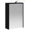 vidaXL Badev&aelig;relsesspejlskab Sort eg 43 x 16 x 62.5 cm Konstrueret tr&aelig;