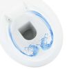 vidaXL kantfrit toilet 7 cm ekstra h&oslash;jde soft close keramik hvid