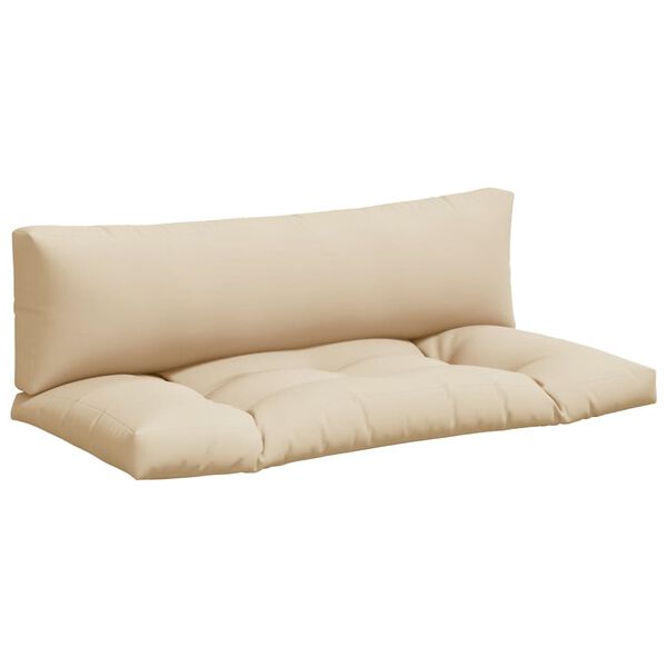 vidaXL pallehynder 2 stk. stof beige