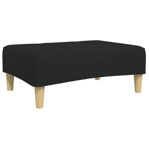 vidaXL fodskammel 77x55x31 cm stof sort