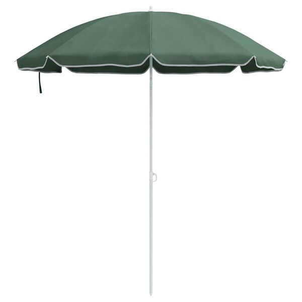 vidaXL Parasol Gr&oslash;n 161 x 161 x 193 cm Polyester