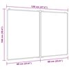 vidaXL magnetisk whiteboard 120x100x1,7 cm foldbart aluminium
