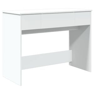 vidaXL makeupbord med spejl 100x45x76 cm hvid