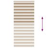 vidaXL zebragardin sandbrun 100x200 cm stofbredde 95,9 cm polyester