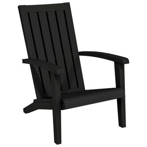 vidaXL Adirondack-havestol polypropylen sort