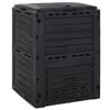 vidaXL kompostbeholder 280 l polypropylen sort