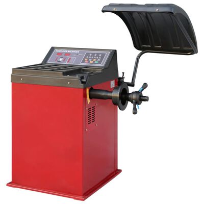 vidaXL Semiautomatisk motoriseret afbalanceringsmaskine rød 1000 mm