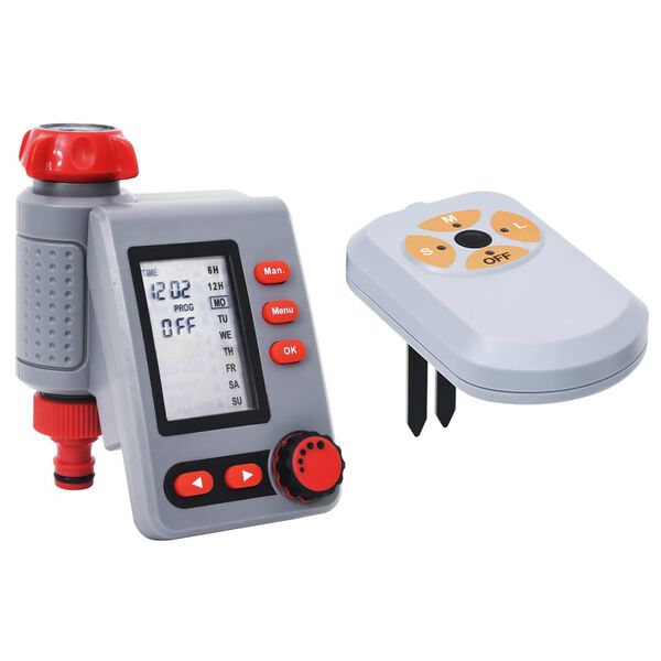 vidaXL digital vandingstimer med 1 slangeudtag og fugtsensor