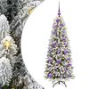 vidaXL Kunstigt juletr&aelig; Hvid 120 cm PVC og plastik og st&aring;l og PE