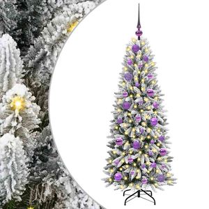 vidaXL Kunstigt juletr&aelig; Hvid 120 cm PVC og plastik og st&aring;l og PE