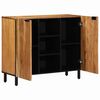 vidaXL Sideboard Naturfarvet 90 x 33,5 x 75 cm Massivt Akacietræ