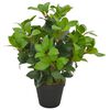 vidaXL kunstig plante laurb&aelig;rtr&aelig; med urtepotte gr&oslash;n 40 cm