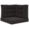 vidaXL Udend&oslash;rs Sofa Pude 3 pcs Sort Polyester