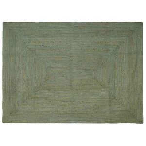 vidaXL Omr&aring;de t&aelig;ppe Olivengr&oslash;n 160 x 230 cm Jute