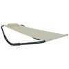 vidaXL liggestol 200x90 cm st&aring;l cremefarvet