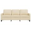 vidaXL 3-personers sofa 180 cm stof cremefarvet