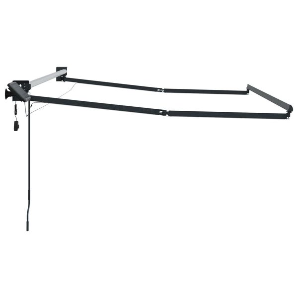 vidaXL Elektrisk Utr&aelig;kkelig Markiseramme Antracit 4 &times; 3 m Aluminium