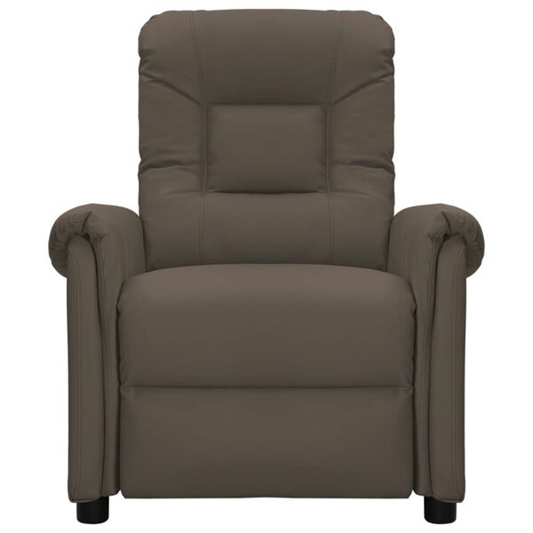 vidaXL eldrevet massagestol kunstlæder grå