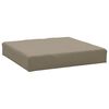 vidaXL pallehynde 60x60x6 cm oxfordstof gr&aring;brun