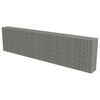 vidaXL gabionv&aelig;g med d&aelig;ksler galvaniseret st&aring;l 600 x 50 x 150 cm
