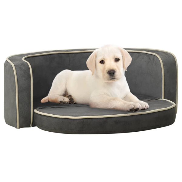 vidaXL foldbar hundesofa 73x67x26 cm vaskbar hynde plys gr&aring;