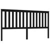 vidaXL sengeg&aelig;rde 186x6x101 cm massivt fyrretr&aelig; sort