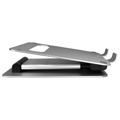 ErgoLine justerbart laptopstativ Tall 28x28x10 cm sølvfarvet