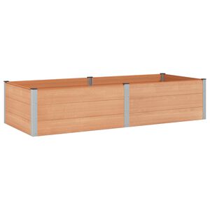 vidaXL H&oslash;jbed Brun 250 x 100 x 54 cm WPC og Aluminium