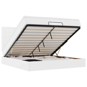 vidaXL osmannisk sengeramme med madrasser 200x200 cm kunstl&aelig;der hvid