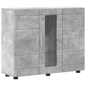 vidaXL Tr&aelig;skab Beton Gr&aring; 88,5 x 30,5 x 73 cm Konstrueret tr&aelig;