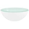 vidaXL h&aring;ndvask 30x12 cm h&aelig;rdet glas hvid
