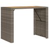 vidaXL barbord til haven 145x80x110 cm akacietop polyrattan gr&aring;