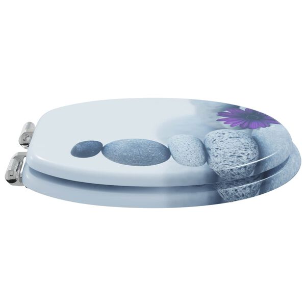 vidaXL Toilet s&aelig;de 2 pcs Gr&aring; 44 x 38 cm MDF plade