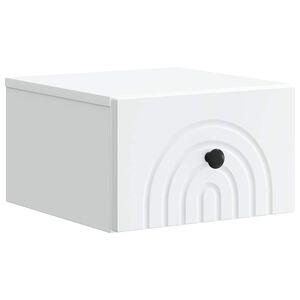 vidaXL V&aelig;gh&aelig;ngt Natbord Hvid 33 x 34,5 x 20 cm Konstrueret tr&aelig;