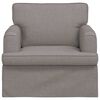 vidaXL Sofa Gr&aring;brun 84 x 80 x 85 cm Stof