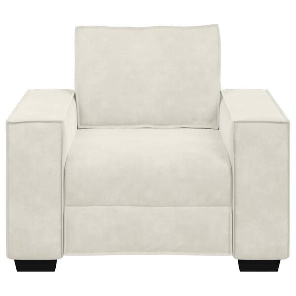 vidaXL sofastol 100x78x84 cm fl&oslash;jl cremefarvet
