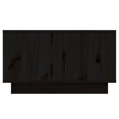 vidaXL sofabord 55x56x32 cm massivt fyrretræ sort