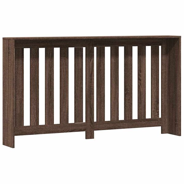 vidaXL radiatorskjuler 149x20x82 cm konstrueret tr&aelig; brun egetr&aelig;