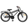 vidaXL B&oslash;rnecykel 18 tommer til 5-7 &aring;r gammel Sort