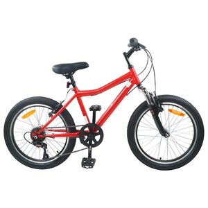 vidaXL B&oslash;rnecykel 20 tommer 6-hastighed til b&oslash;rn i alderen 6-11 &aring;r R&oslash;d
