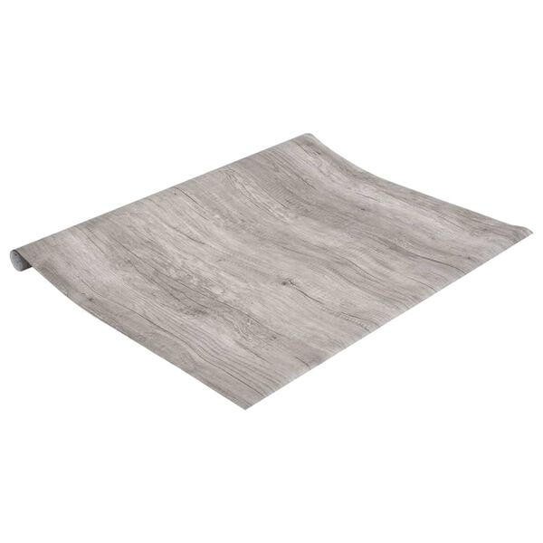 vidaXL selvkl&aelig;bende folie til m&oslash;bler 90x500 cm PVC tr&aelig;look