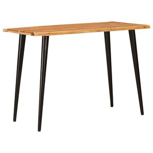 vidaXL Spiseborde Brun og sort 110 x 55 x 78 cm Massivt mangotr&aelig;