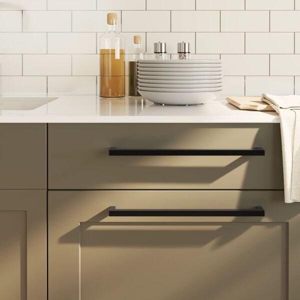 vidaXL skabsh&aring;ndtag 20 stk. 320 mm rustfrit st&aring;l sort