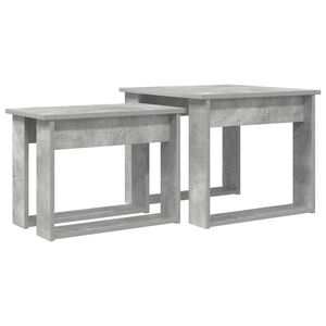 vidaXL Kaffebord S&aelig;t 2 stk. Beton Gr&aring; 50 x 52 x 42 cm Konstrueret tr&aelig;