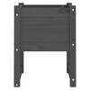 vidaXL plantekasser 2 stk. 40x40x52,5 cm massivt fyrretræ grå